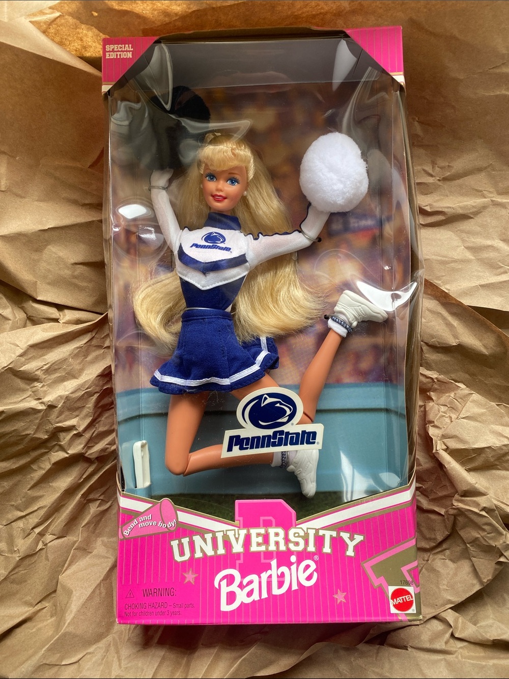 Original 90s Penn State University Barbie - New in Box